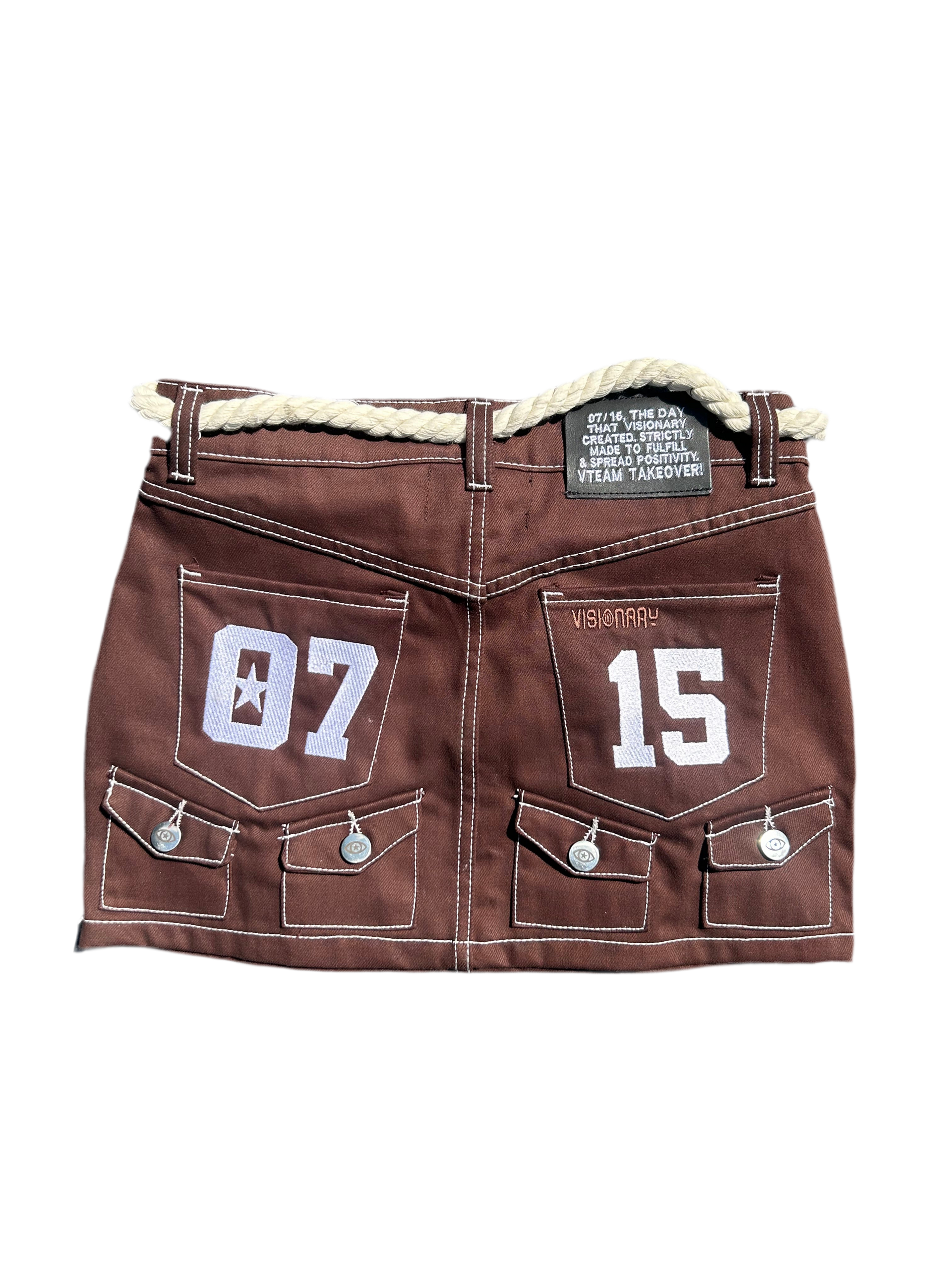07/15 SKIRT (BROWN)